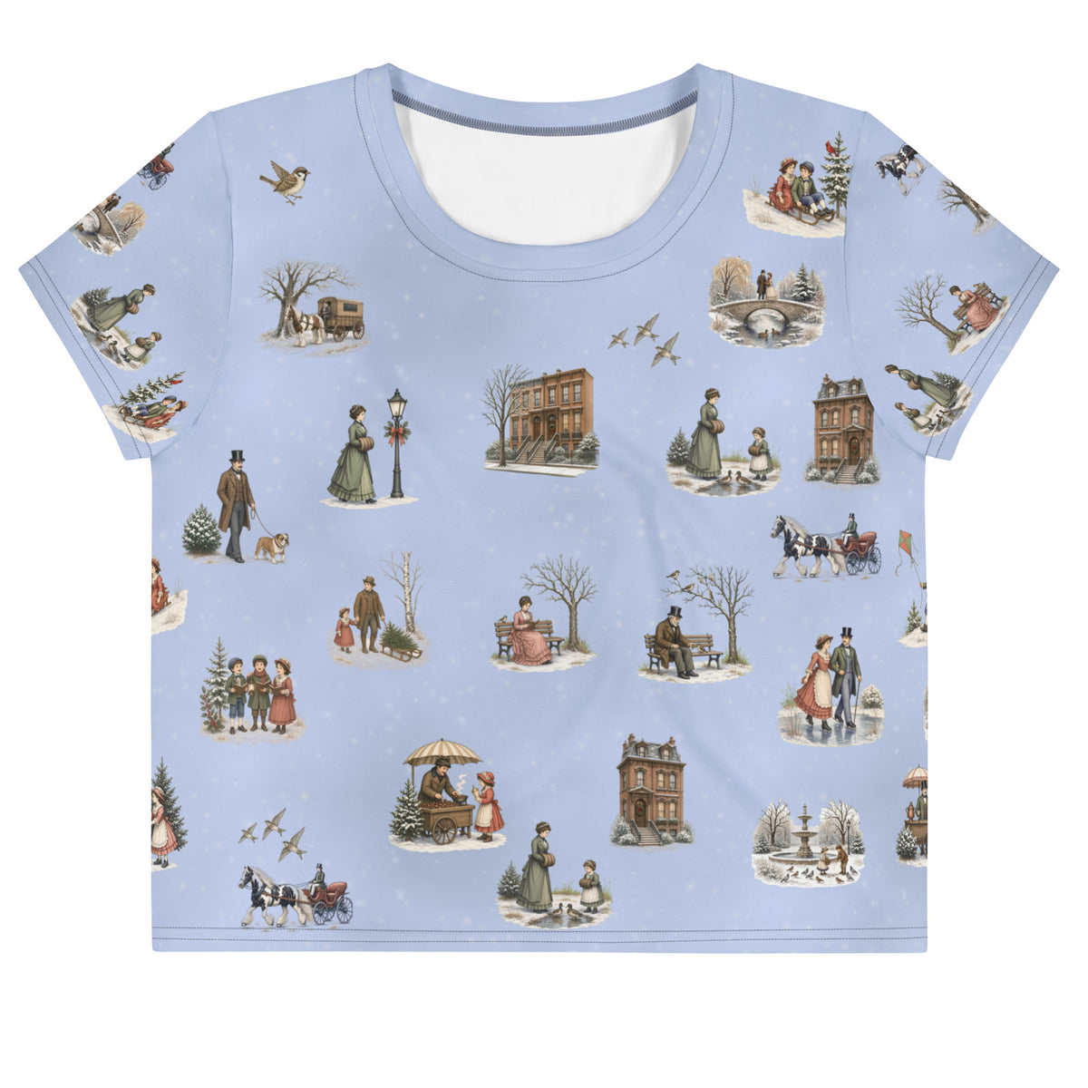 Carriage Park Crop Tee by LQ, front