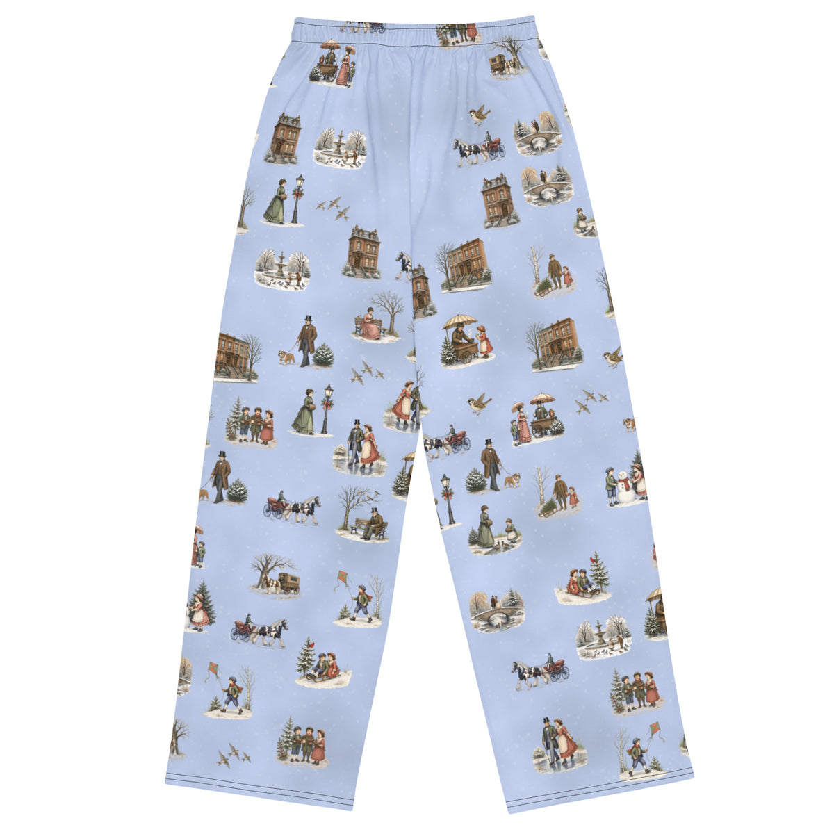 Carriage Park Wide-Leg Pants by LQ, back
