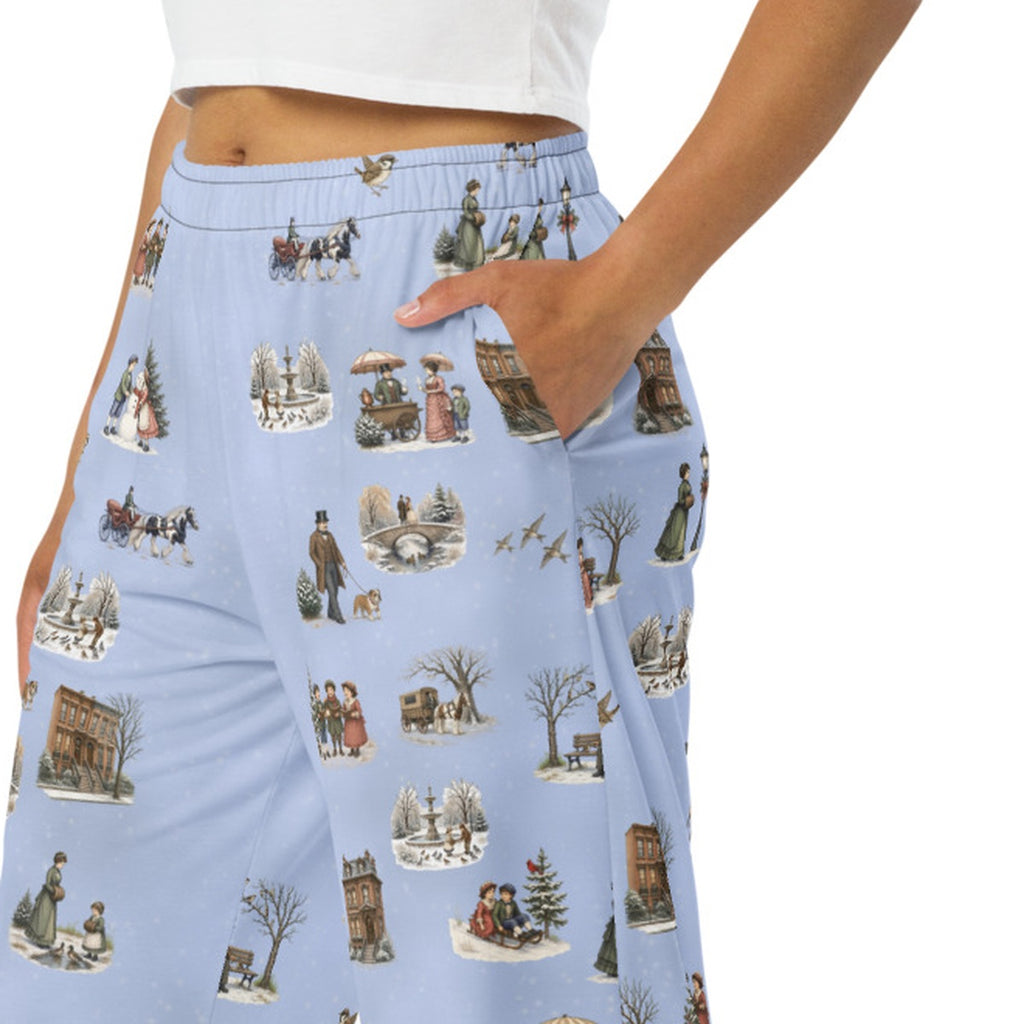 Carriage Park Wide-Leg Pants by LQ, side pocket close-up